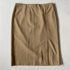 Talbots Front Slit Wool Skirt Invisible Zipper